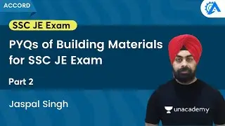 PYQs of Building Materials for SSC JE Exam | Part 2 | Jaspal Singh