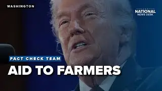 How is President Trump distributing aid to farmers?