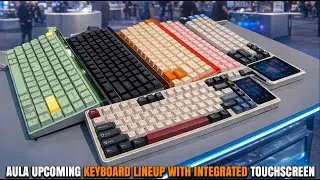 AULA AG60 super-compact 60%, F87PRO V2 And L99 Wireless Keyboard With Integrated Touchscreen At CES