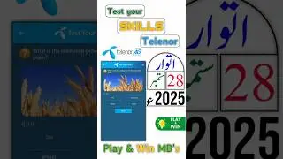 Test your skills Telenor | Sunday | 28, September 2025