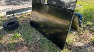 Dumped 86&rdquo; LG LED TV Destruction