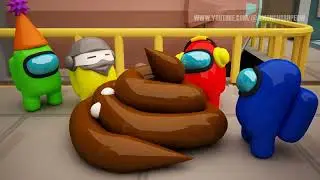 AMONG US POOP! / 0000 / IMPOSTOR POOPED EVERYWHERE! / THE FUNNIEST ANIMATIONS! / #game #memes #funny
