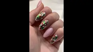Beginner Gel Nails | DIY Nail Tip Application and Holiday Glitter Nail Art