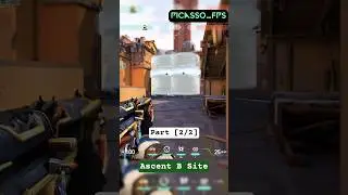 ASCENT:: CYPHER B SITE ::CAGE ONE WAY SETUP (2/2) #valorant #gaming #shorts #valorantclips