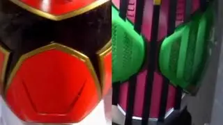 if gokai red vs decade silver TegaSword yay my favorite character from kamen rider super sentai 