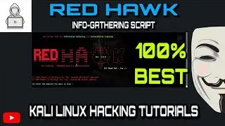 RED-HAWK Framework (The Best Info-Gathering Tool) in KALI LINUX