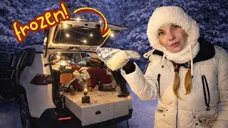 Зимний кемпинг в одиночку на автомобиле, когда всё идёт наперекосяк