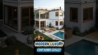The Most Stunning 2-Story Container Home with a Pool#tinyhouse#home#containerhome#shorts