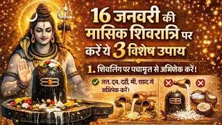 16 जनवरी मासिक शिवरात्रि के तीन विशेष महा उपाय🪔🙏