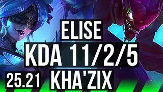 ELISE vs KHA'ZIX (JGL) | Godlike | EUW Master | 25.21