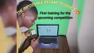 When the impossible became possible &mdash; my first cubing training session for the upcoming competition!