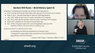 Disability Community Briefing: Defending Section 504 & Civil Rights