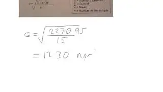 Standard deviation