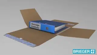 Ordnerverpackungen mit 2 Selbstklebeverschl&uuml;ssen