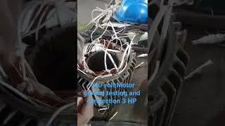 440 volt motor megar ground testing and connection#youtube #shortvideo #electrical