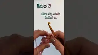 EASY💖 #crochetborder 2 #singlecrochet/Chains