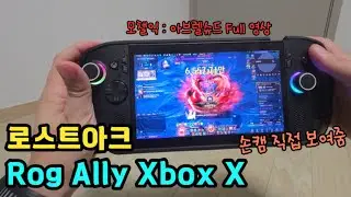 로스트아크 Rog Ally Xbox X로 입문. 모챌익 아브렐슈드 손캠 풀영상