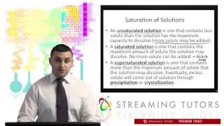 General Chemistry Formation and Properties of Solutions