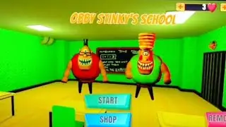 Obby Stikys school 🏫 horror game play video!! Funny game and puzzle game!!