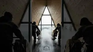 Incredible Burnt Wood Epoxy Floor Transformation - A-Frame Cabin Time-lapse | ArchBuild Studio