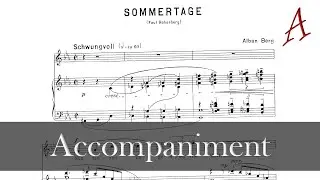 Sommertage - A. Berg (Accompaniment) Ver. A