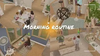 Aesthetic Morning Routine | Cozy Family Life & Daily Tasks | Sims Lifestyle Gameplay