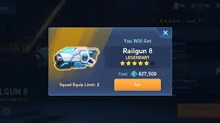 Railgun 8 purchased from Gear Hub for 8,27,500 Credits | Legendary Sniper Weapon |