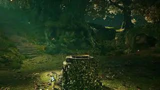 Elven Autumn Forest Ambience Nature Sounds & Occasional Rain | Magical Mirror to Sleep & Relax LOTR