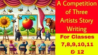 A Competition of Three Artists Story Writing | An Art Competition Story Writing