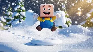 Roblox Tiny Noob Got Lost Inside a Giant Slide | Nursery Rhymes for Kids & Baby Songs