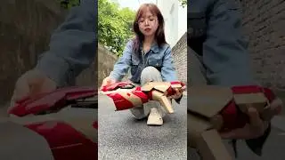 Satisfying with Unboxing iron man hand ASRM #satisfied #unboxing #rainbow unboxing