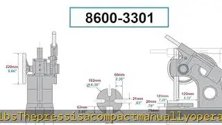 HHIP 8600-3055 3 Ton Ratchet Type Arbor Press with Mulit Gage