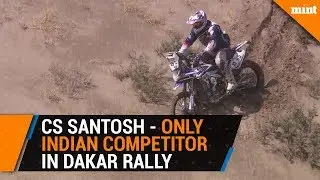 CS Santosh, the only indian to successfully complete the Dakar Rally