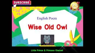 A wise old owl 🦉 lived in an oak | Wise old owl 🦉 | Nursery Rhymes | Owl | Lkg | UKG | #english 👍
