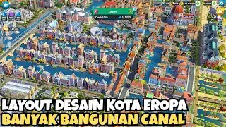 REVIEW LAYOUT DESAIN KOTA EROPA ZAGREB | SIMCITY BUILDIT