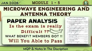 Microwave & Antenna Theory Question Paper Analysis 7th Sem 22 Scheme