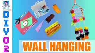 DIY#02 || WALL HANGING || MINI CRAFT || POPSICLE CRAFT || ICE STICKS WALL HANGING