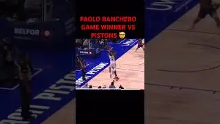 PAOLO BANCHERO GAME WINNER VS PISTONS 🤯 #paolobanchero #banchero #orlandomagic #magic