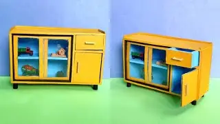 Making small furniture out of cardboard | miniature crafts