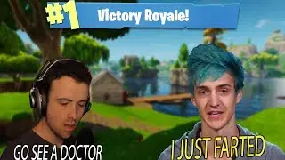 FORTNITE BEST MOMENT NINJA FART DURING LIVE STREAMING