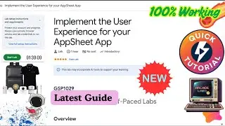 Implement the User Experience for your AppSheet App || GSP1029 || #qwiklabs #arcade