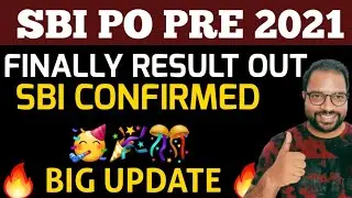 Finally SBI PO Pre 2021 Result Out 🔥💥💯 #SBI