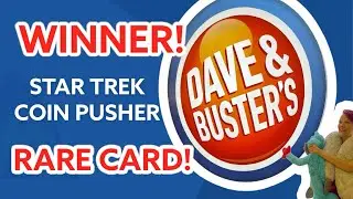 Star Trek Coin Pusher at Dave & Busters Rare Tribble Card!
