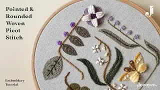 Woven picot stitch tutorial (Pointed & Rounded)