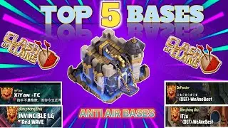 Clash of clan anti air bases links town hall 18 ,TOP 5 BASE LINKS #th18warbase #th18antiairbase 