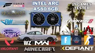 $450 Gaming PC in 2024 | Intel Arc A580 8GB + Ryzen 5 5500 | 1080P Low & High | 15 Game Benchmark