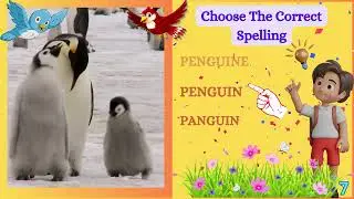 Learn English Spellings for Kids | Fun Bird Spelling Quiz | Vocabulary | Know @kiddosknowledgeworld