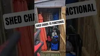 Небольшой сарай, масштабное обновление | Простые полки, которые действительно работают