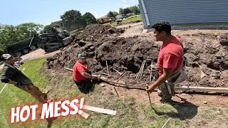 BIG new job, super hot, bees and storms!