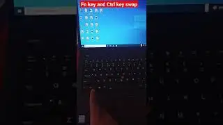 Function key and Control key swap in Lenovo laptop #shorts #youtubeshorts